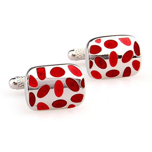 Enamel Dropping Glue Cufflinks