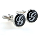 Number Letter Enamel Dropping Glue Cufflinks