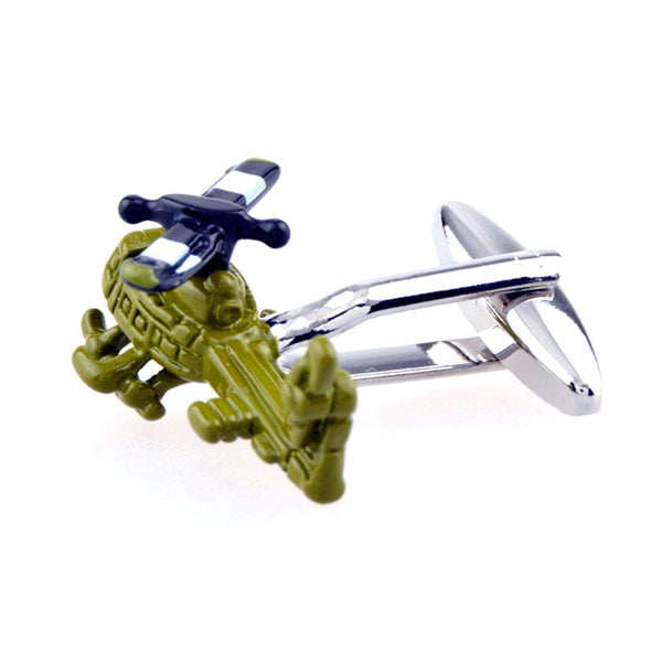 Military Tools Grease Baking Paint Cufflinks