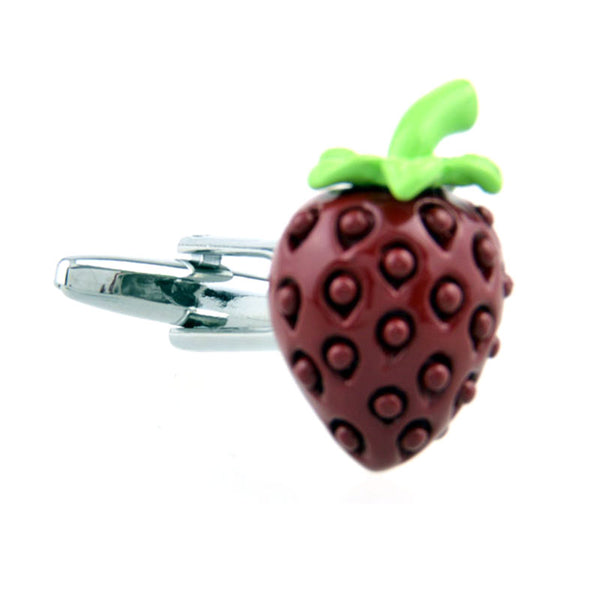 Vegetable Fruit Grease Baking Paint Cufflinks