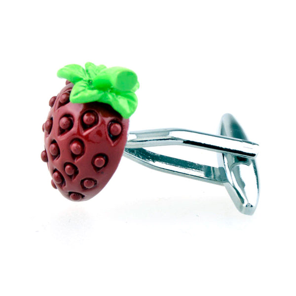 Vegetable Fruit Grease Baking Paint Cufflinks