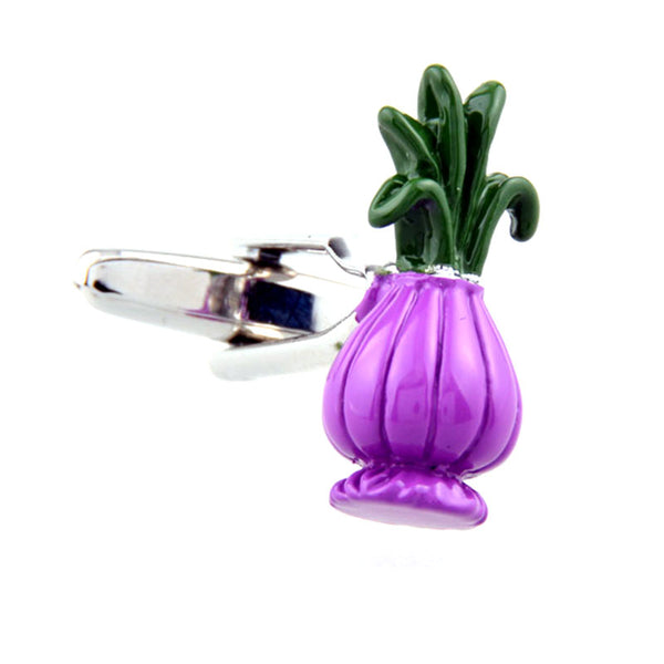 Vegetable Fruit Grease Baking Paint Cufflinks