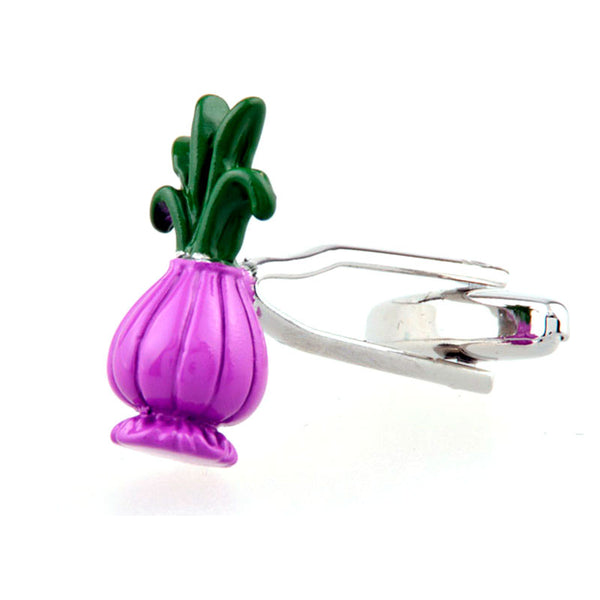 Vegetable Fruit Grease Baking Paint Cufflinks