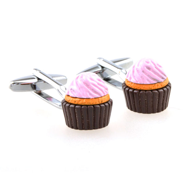 Cartoon Anime Grease Baking Paint Cufflinks