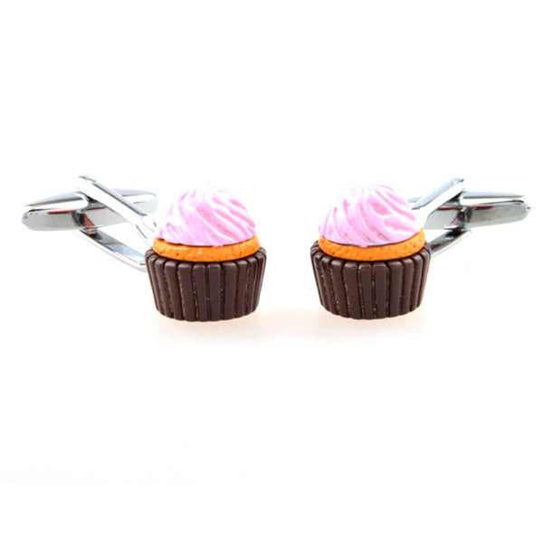 Cartoon Anime Grease Baking Paint Cufflinks