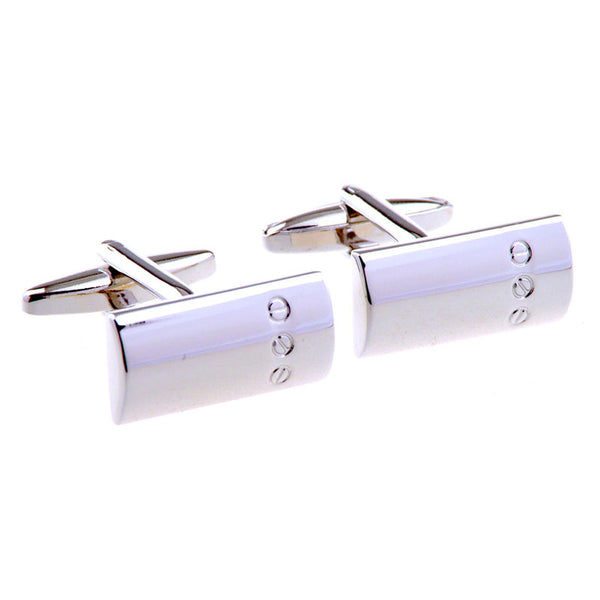 Plain Colour Metal Cufflinks