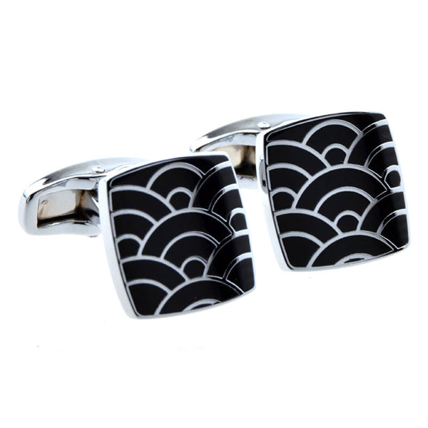 Enamel Dropping Glue Cufflinks