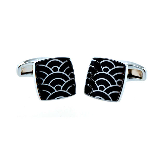 Enamel Dropping Glue Cufflinks