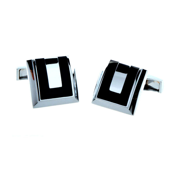 Enamel Dropping Glue Cufflinks