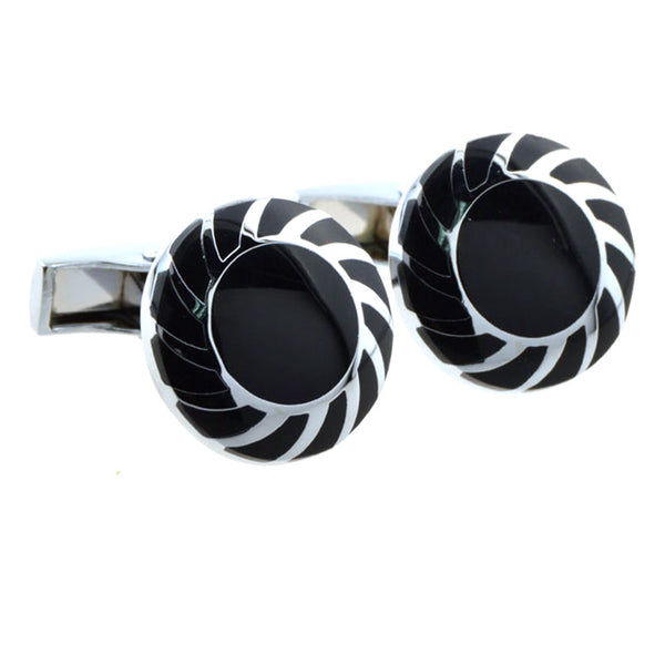 Enamel Dropping Glue Cufflinks