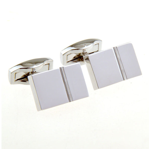 Plain Colour Metal Cufflinks