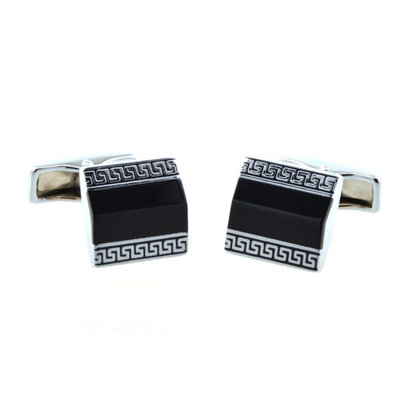 Plain Colour Metal Cufflinks