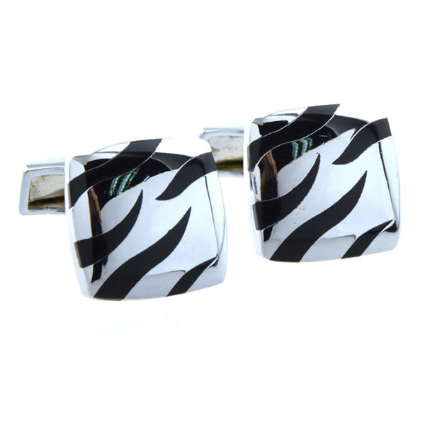 Enamel Dropping Glue Cufflinks