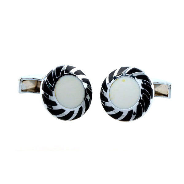 Enamel Dropping Glue Cufflinks