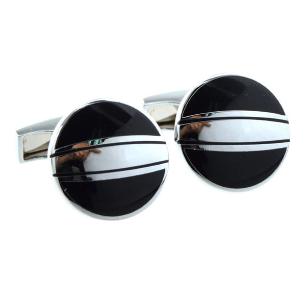 Enamel Dropping Glue Cufflinks