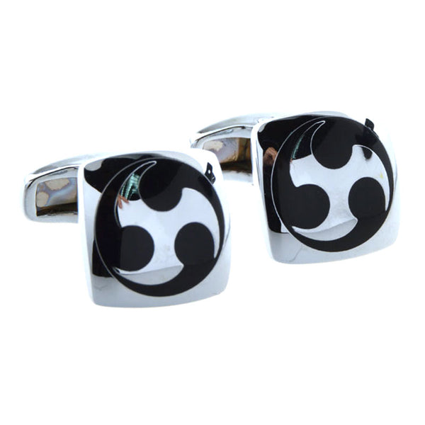 Enamel Dropping Glue Cufflinks