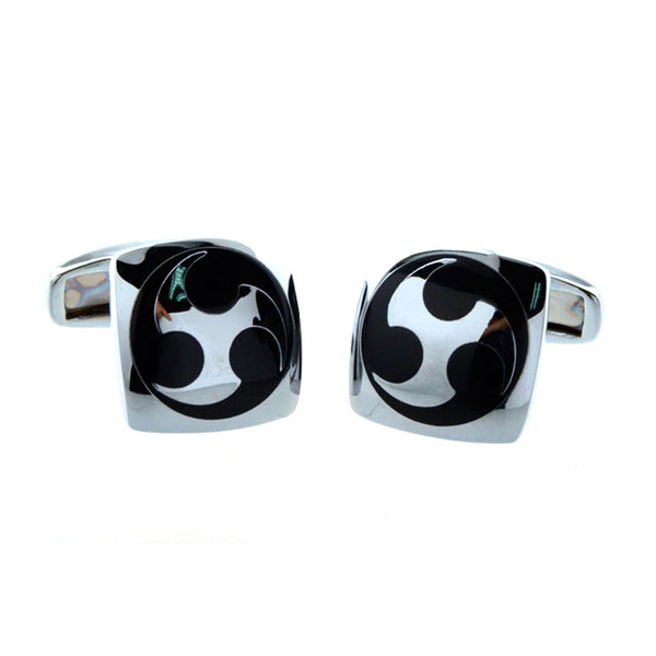 Enamel Dropping Glue Cufflinks