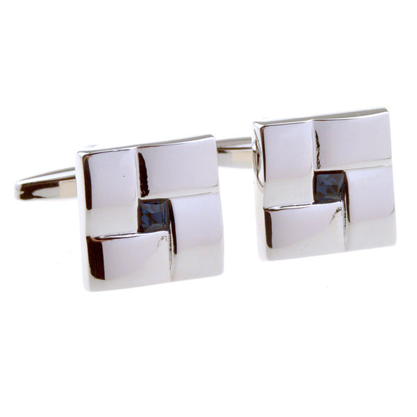 Crystal Zircon Cufflinks