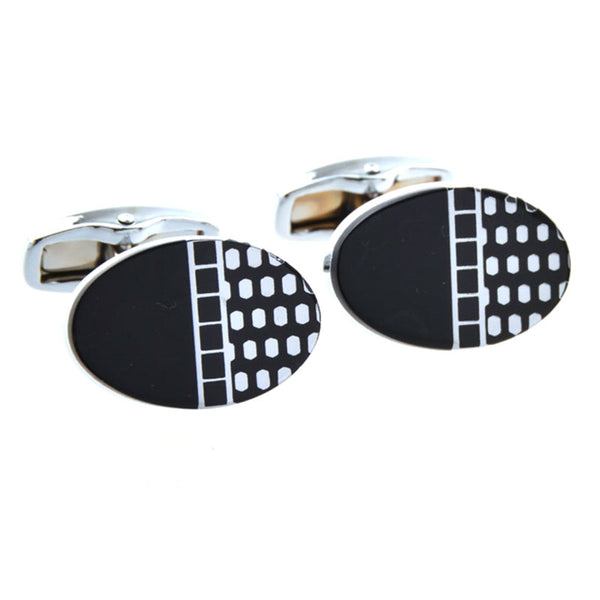 Enamel Dropping Glue Cufflinks