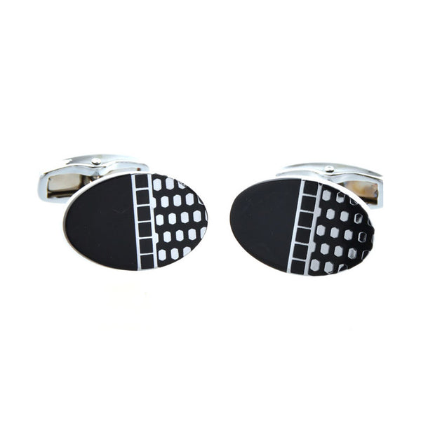 Enamel Dropping Glue Cufflinks