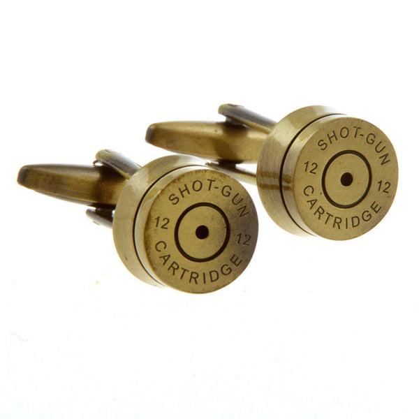 European & American Classical Plain Colour Metal Cufflinks