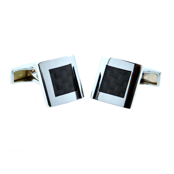 European & American Classical Plain Colour Metal Cufflinks