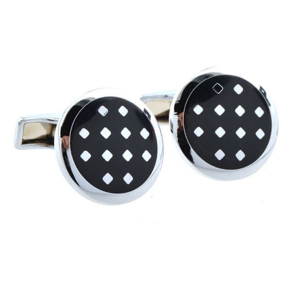 Enamel Dropping Glue Cufflinks