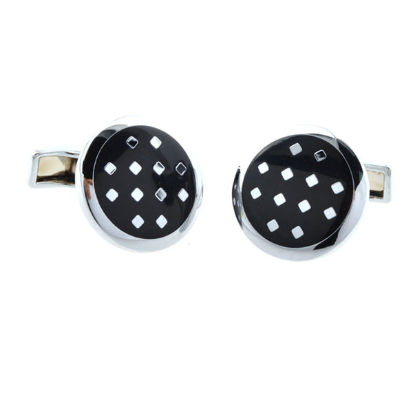 Enamel Dropping Glue Cufflinks