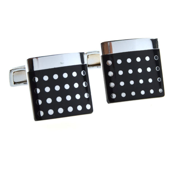 Enamel Dropping Glue Cufflinks