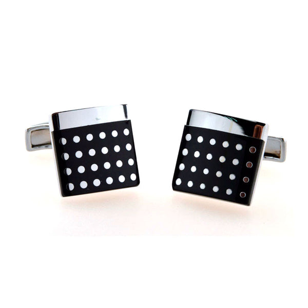 Enamel Dropping Glue Cufflinks