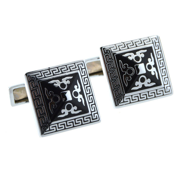 Enamel Dropping Glue Cufflinks