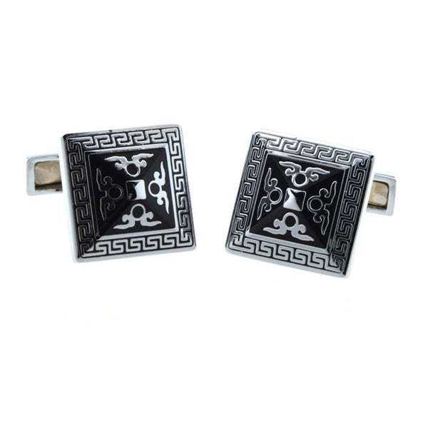 Enamel Dropping Glue Cufflinks