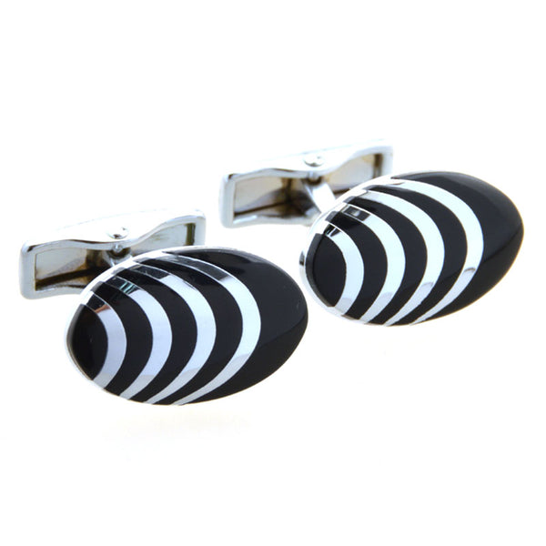 Enamel Dropping Glue Cufflinks