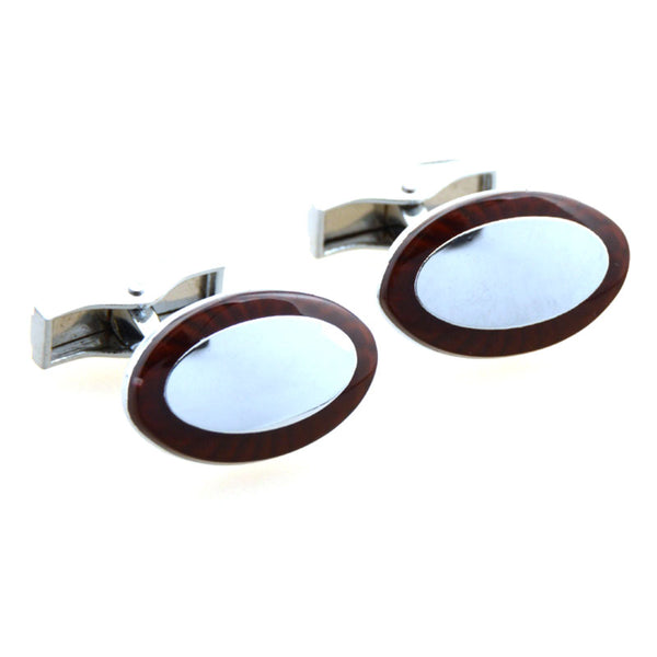 Enamel Dropping Glue Cufflinks