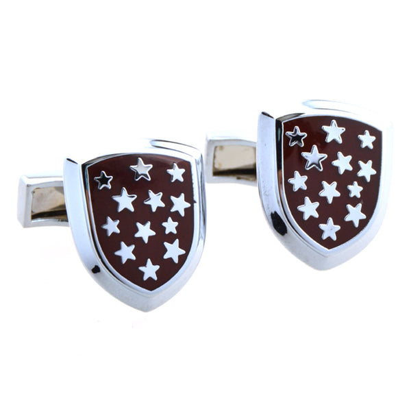 Enamel Dropping Glue Cufflinks