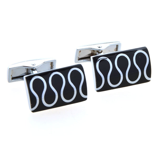 Enamel Dropping Glue Cufflinks