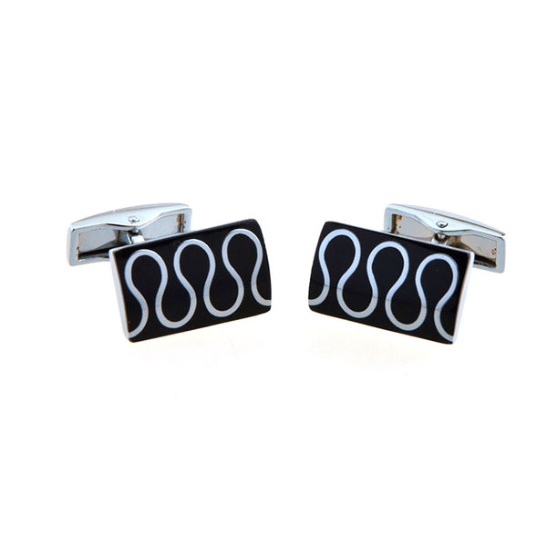 Enamel Dropping Glue Cufflinks