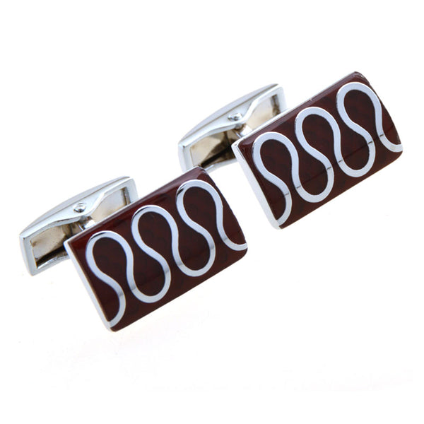 Enamel Dropping Glue Cufflinks