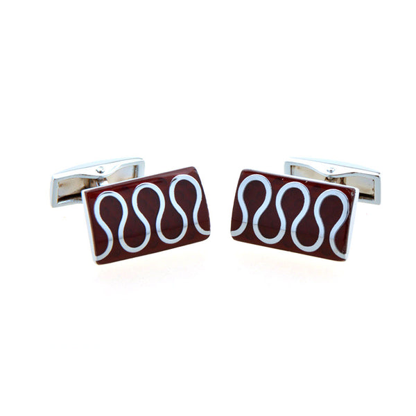 Enamel Dropping Glue Cufflinks