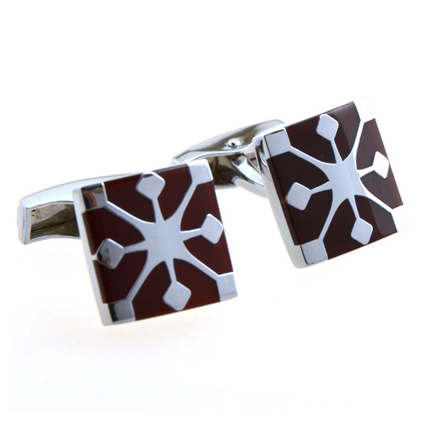 Enamel Dropping Glue Cufflinks