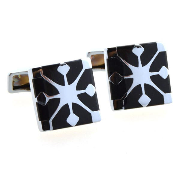 Enamel Dropping Glue Cufflinks