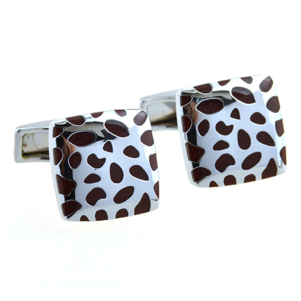 Enamel Dropping Glue Cufflinks