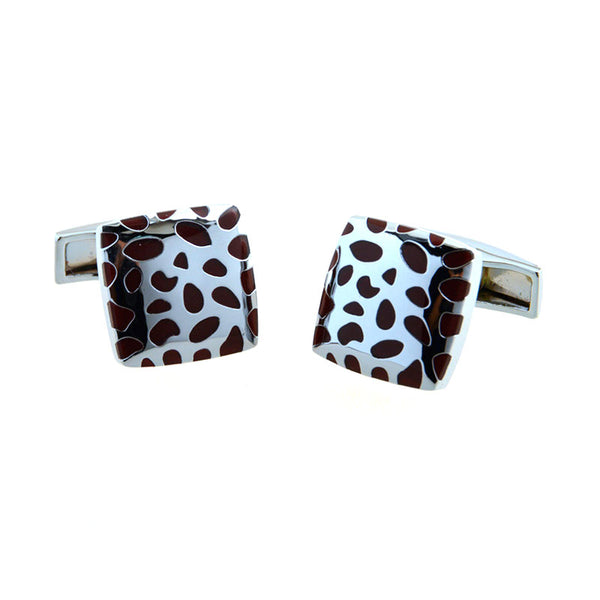 Enamel Dropping Glue Cufflinks