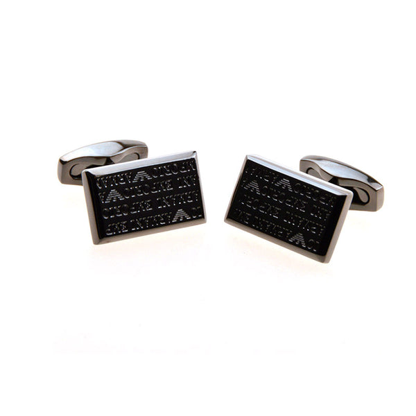 Plain Colour Metal Cufflinks