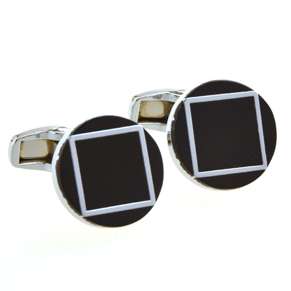 Enamel Dropping Glue Cufflinks