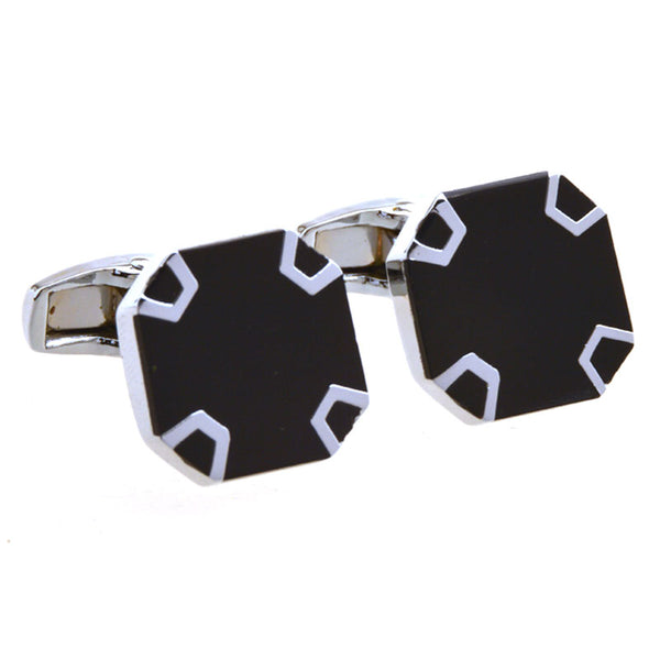 Enamel Dropping Glue Cufflinks