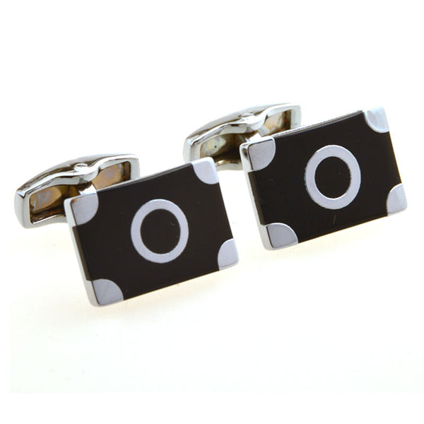 Enamel Dropping Glue Cufflinks