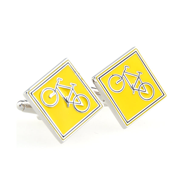 Car Logo Traffic Enamel Dropping Glue Cufflinks