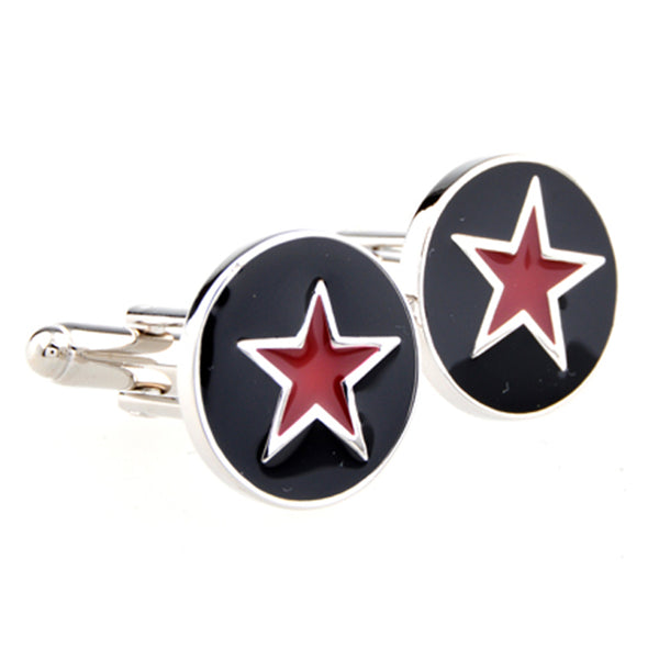 National Flag Music Enamel Dropping Glue Cufflinks