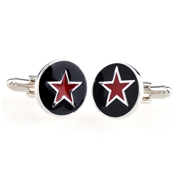 National Flag Music Enamel Dropping Glue Cufflinks